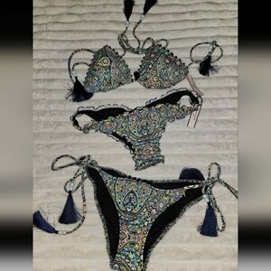 Victoria Secret Colorful Paisley Bikini Set